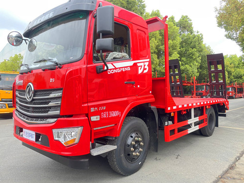 東風單橋12噸挖機平板車