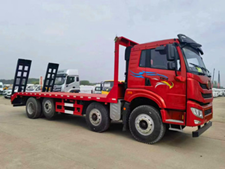 解放玉柴270提升橋平板拖車